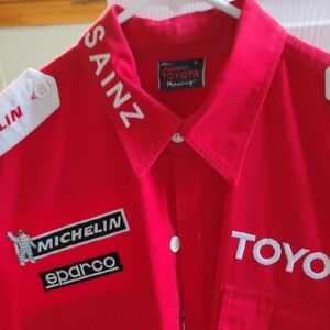 Toyota Racing Red Button-Up Shirt